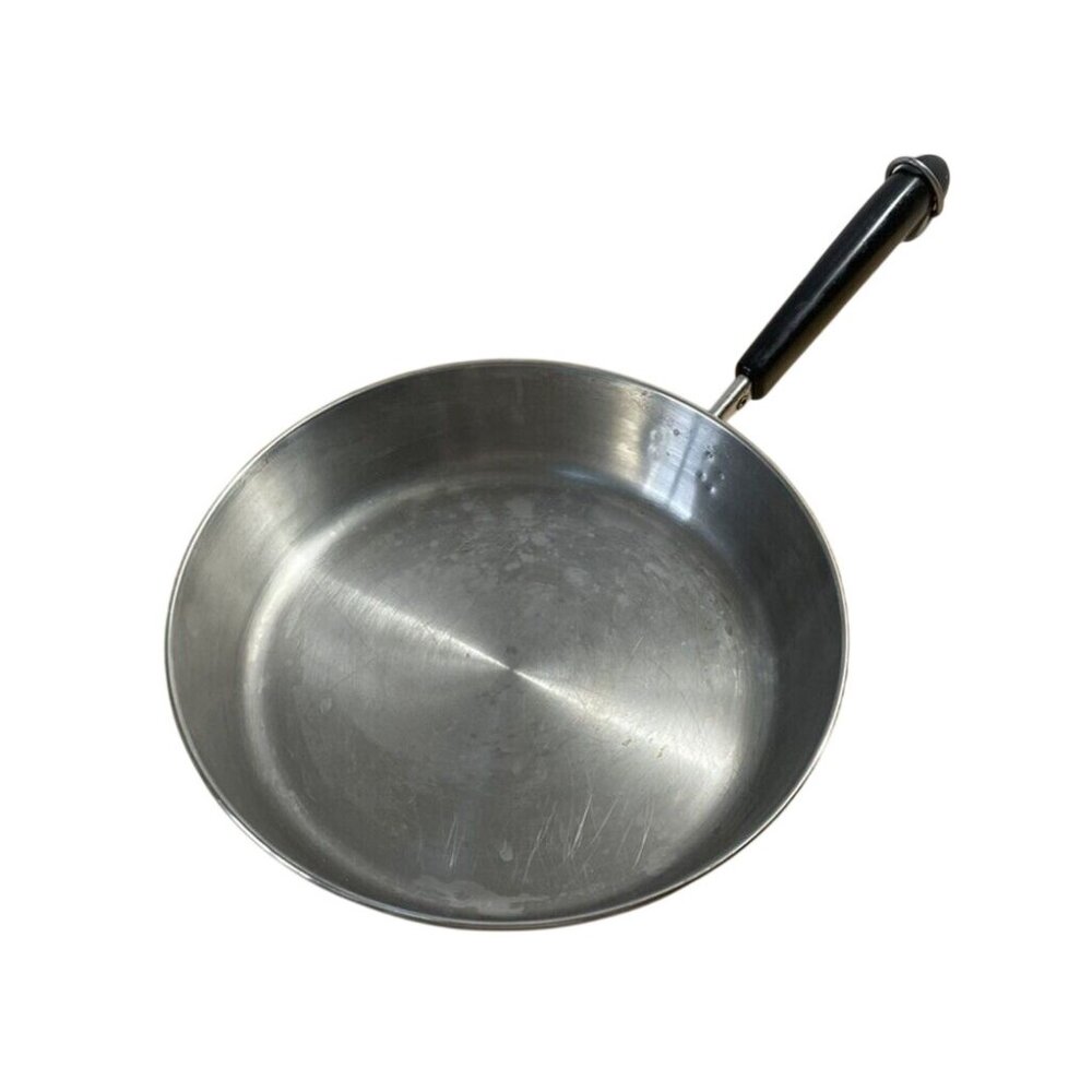 Revere Ware 9 inch Skillet Frying Pan Copper Bottom Stainless Steel Long Handle